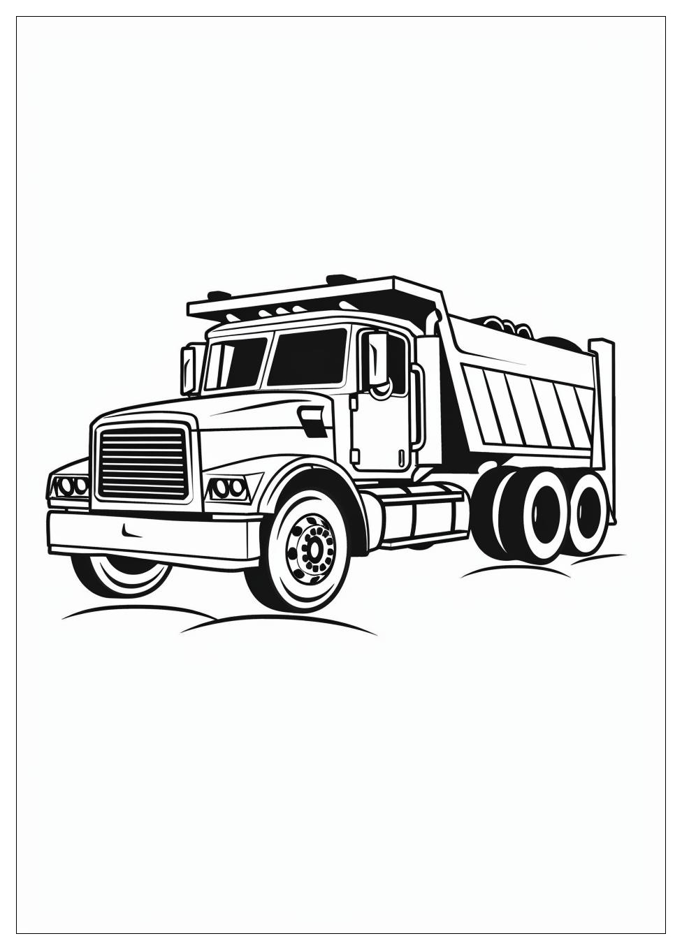 Dump Truck Coloring Pages-4