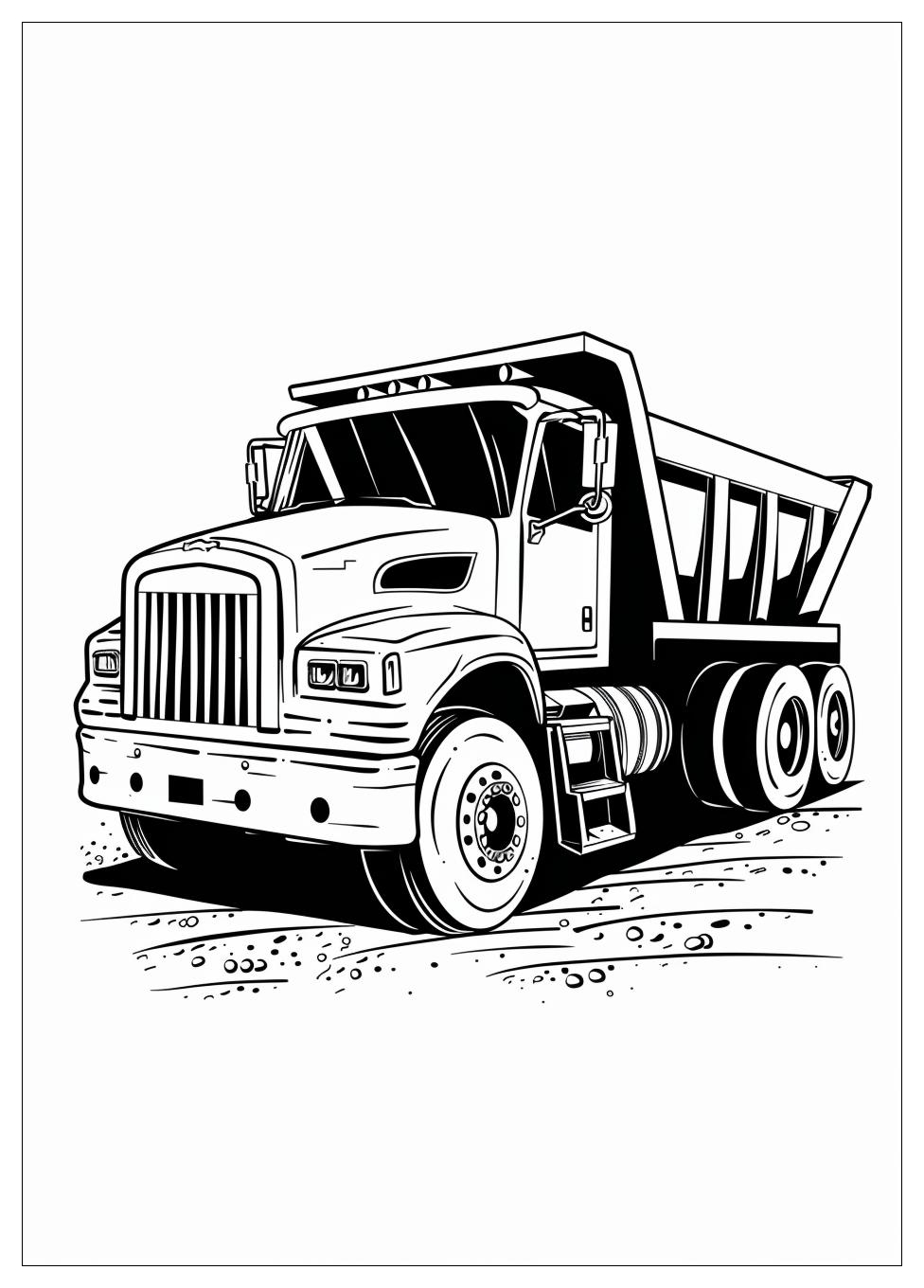 Dump Truck Coloring Pages-5
