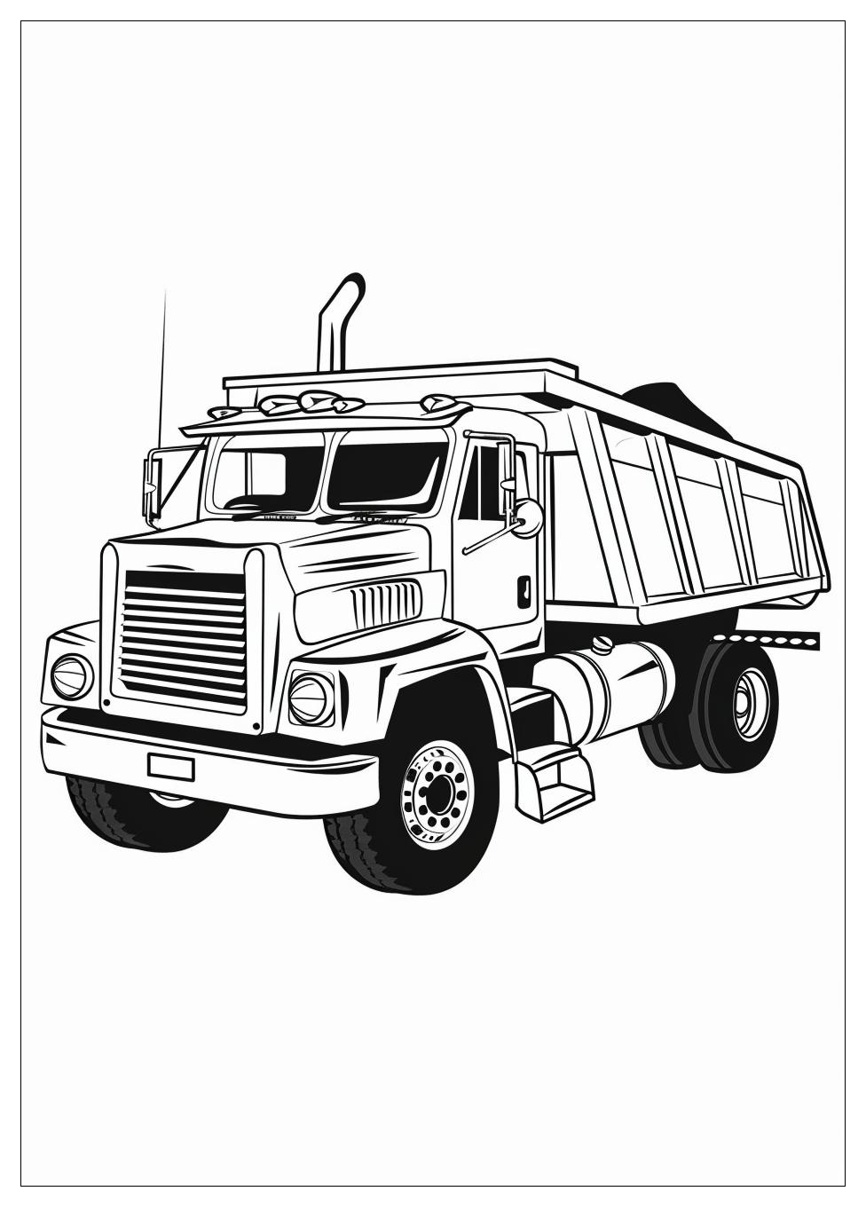 Dump Truck Coloring Pages-6