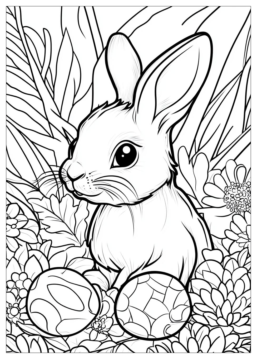 Easter Bunny Coloring Pages-1