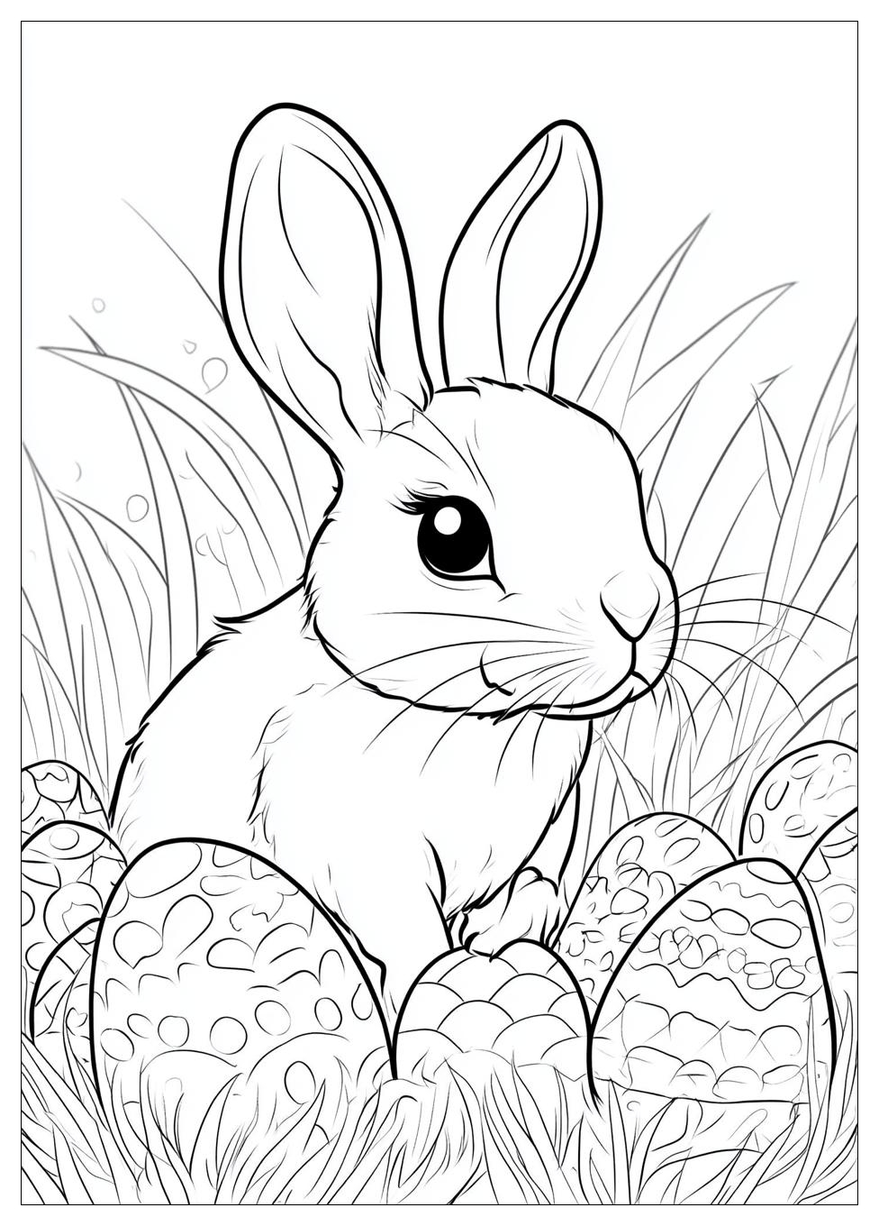 Easter Bunny Coloring Pages-10