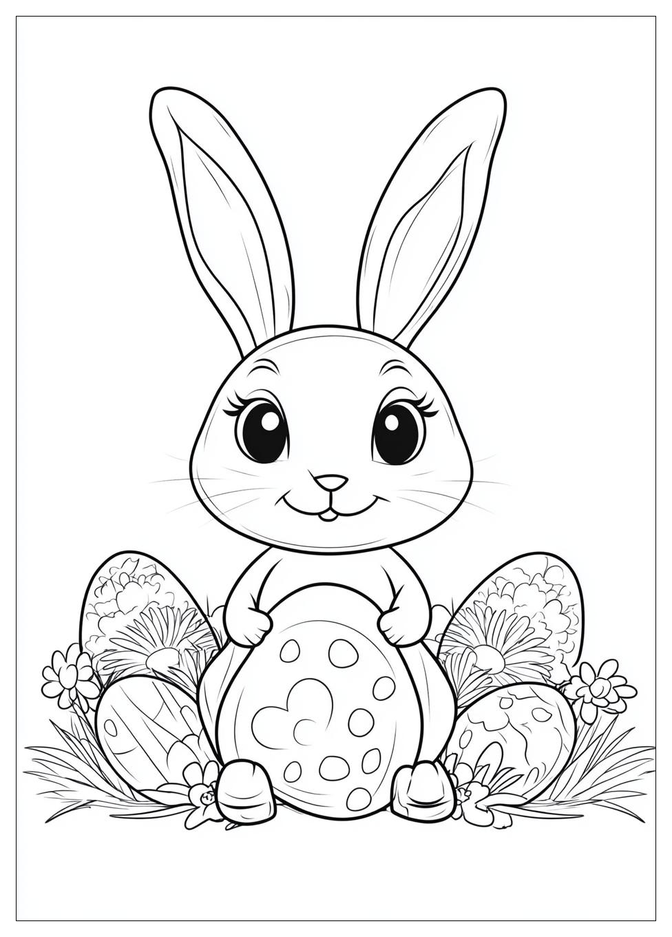 Easter Bunny Coloring Pages-11