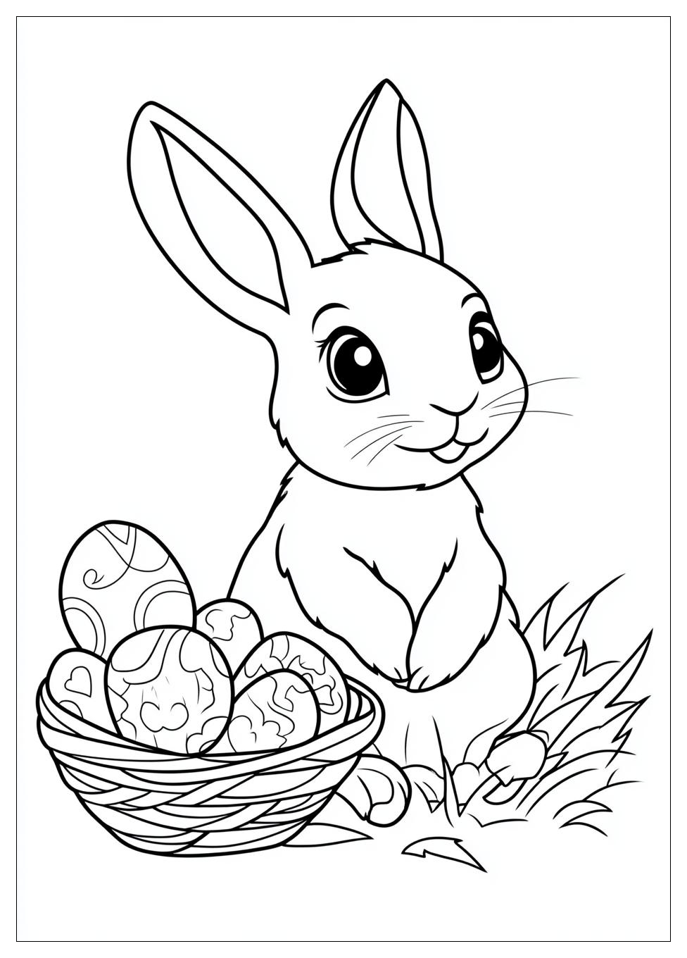 Easter Bunny Coloring Pages-12