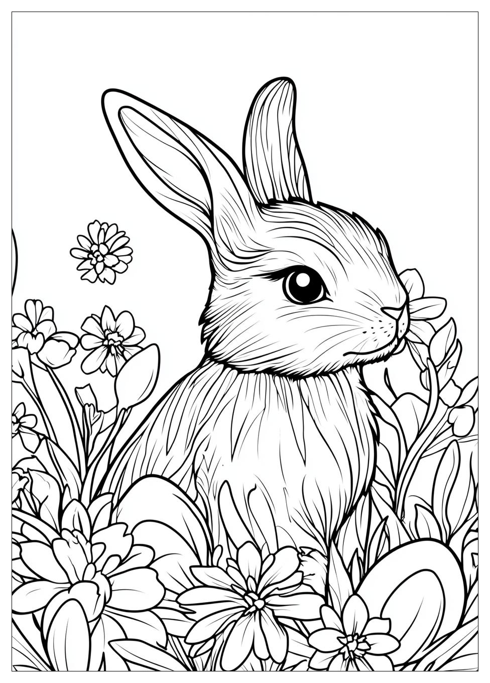Easter Bunny Coloring Pages-13