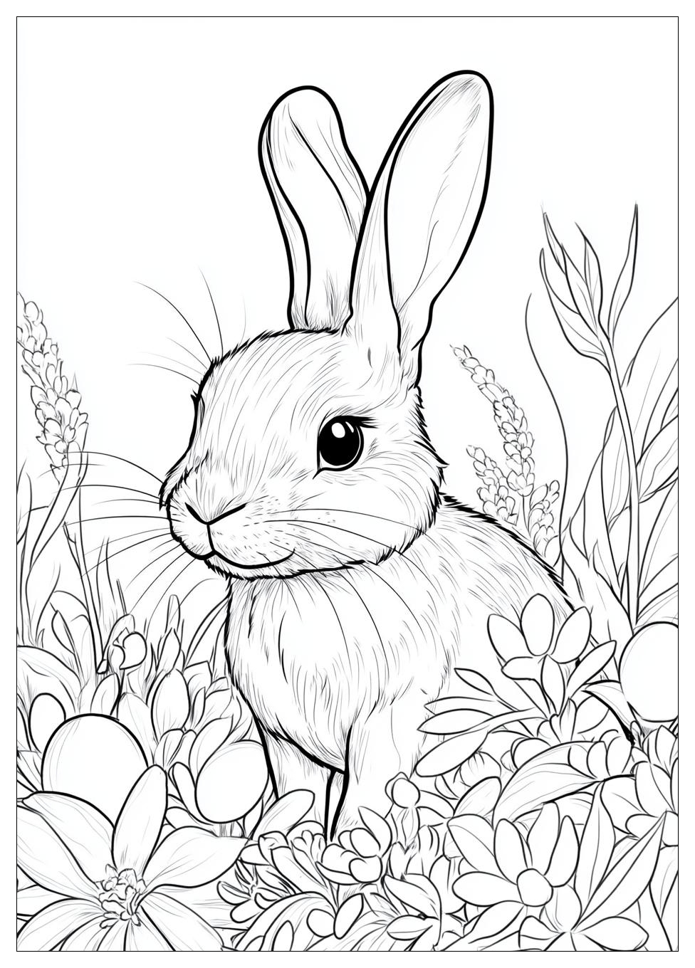 Easter Bunny Coloring Pages-14