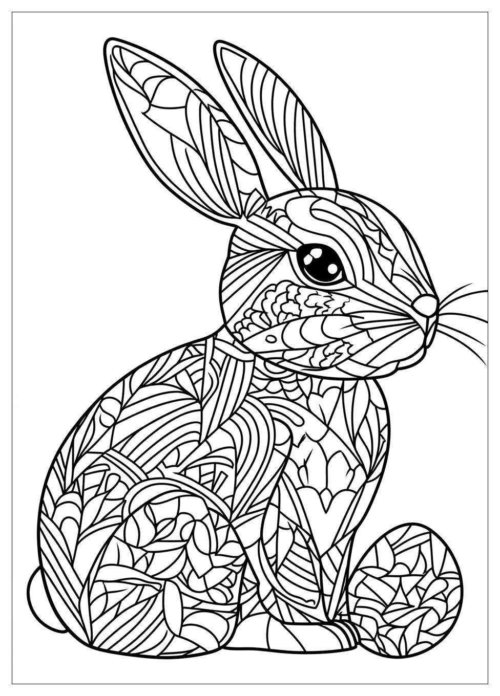 Easter Bunny Coloring Pages-16