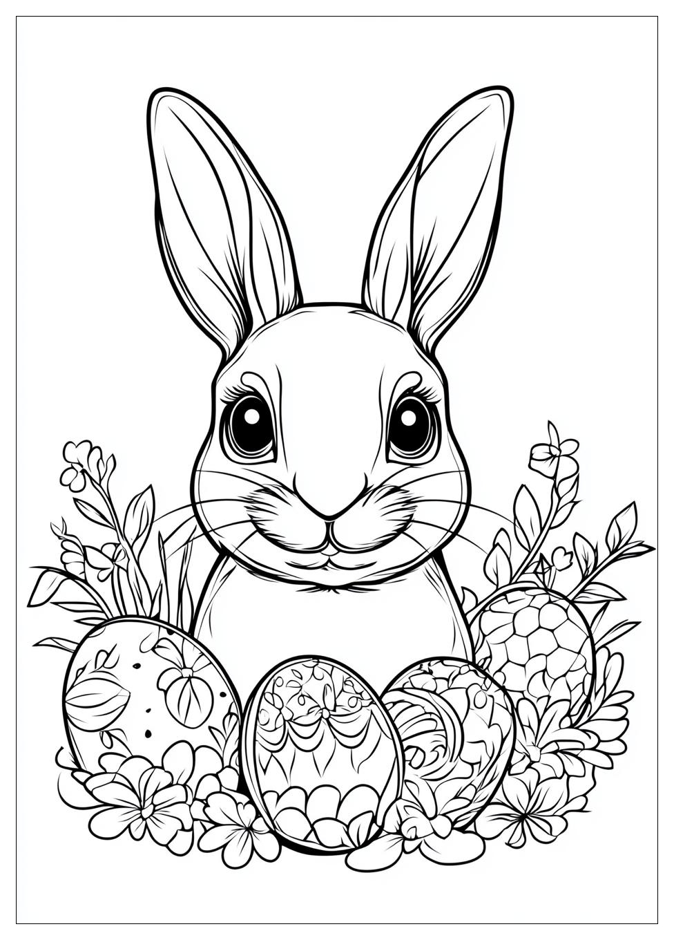 Easter Bunny Coloring Pages-17