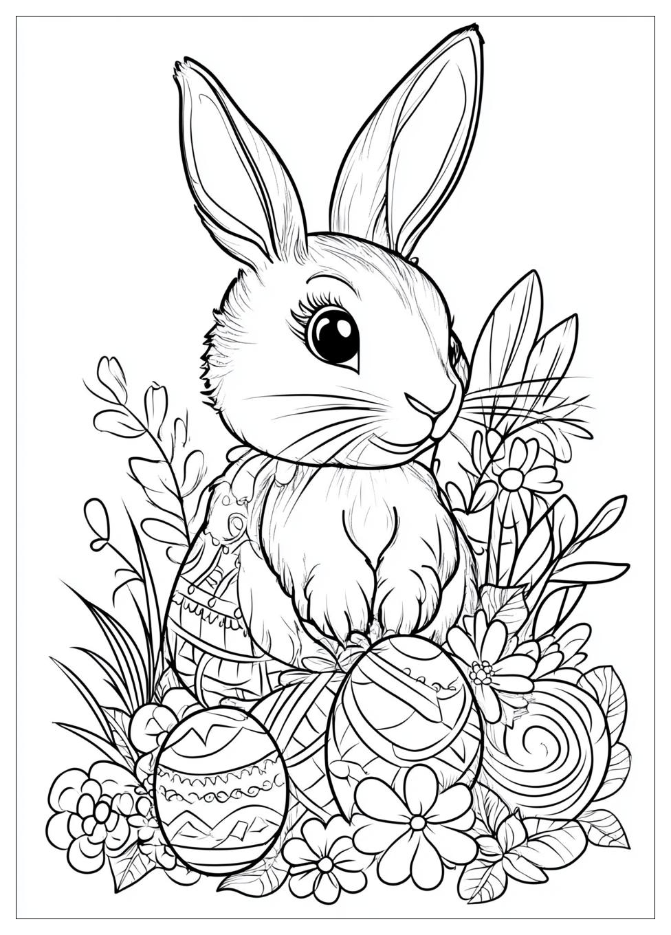 Easter Bunny Coloring Pages-18
