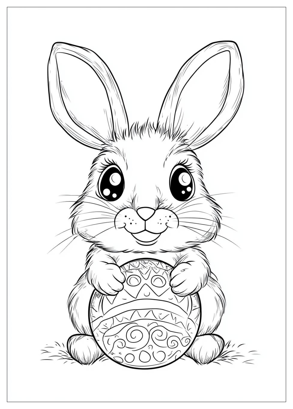 Easter Bunny Coloring Pages-19