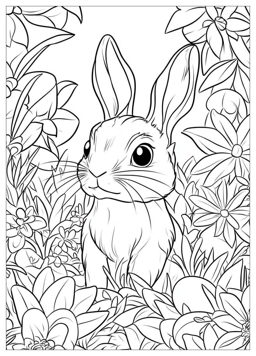 Easter Bunny Coloring Pages-20