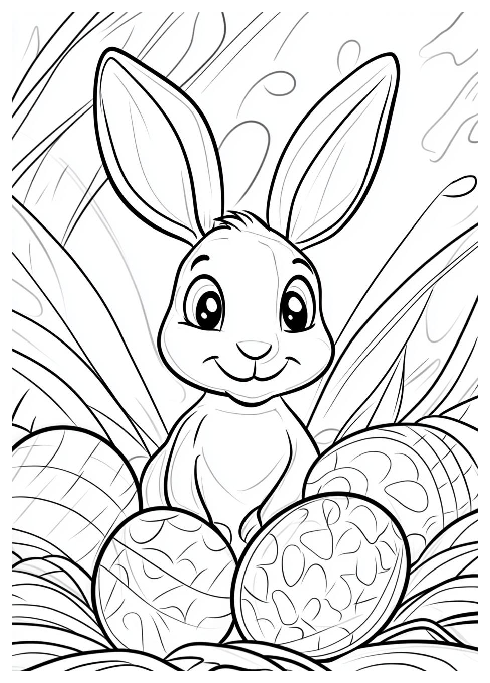 Easter Bunny Coloring Pages-3