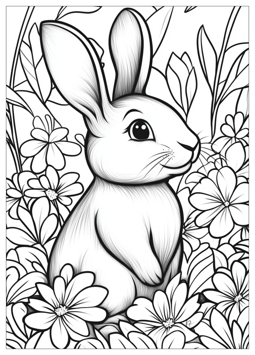 Easter Bunny Coloring Pages-4