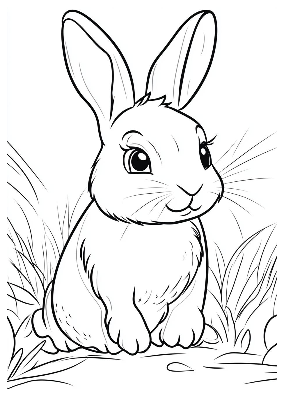 Easter Bunny Coloring Pages-5