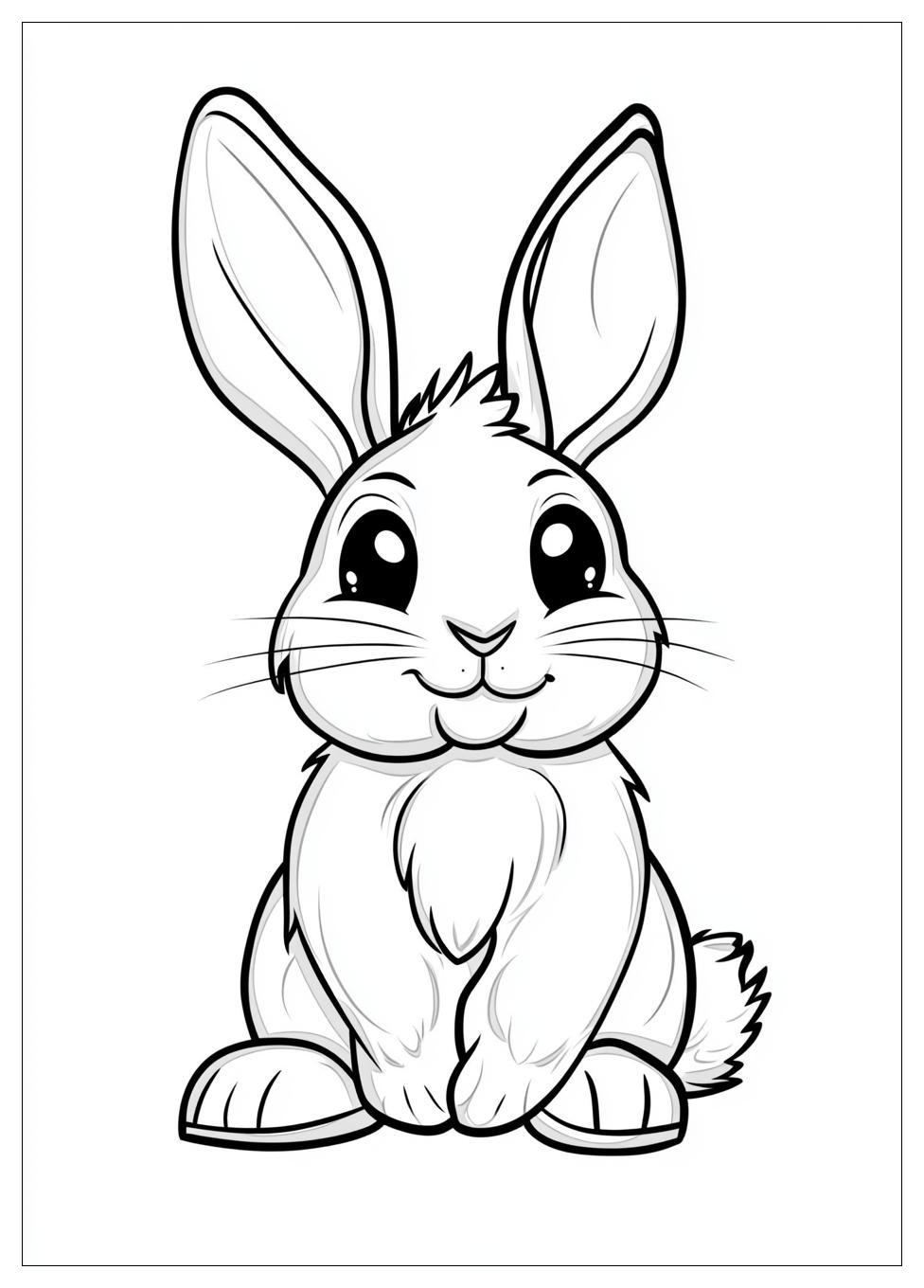 Easter Bunny Coloring Pages-6