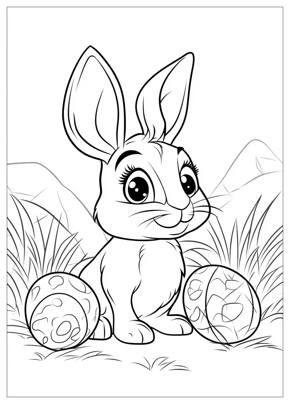 Easter Bunny Coloring Pages-7