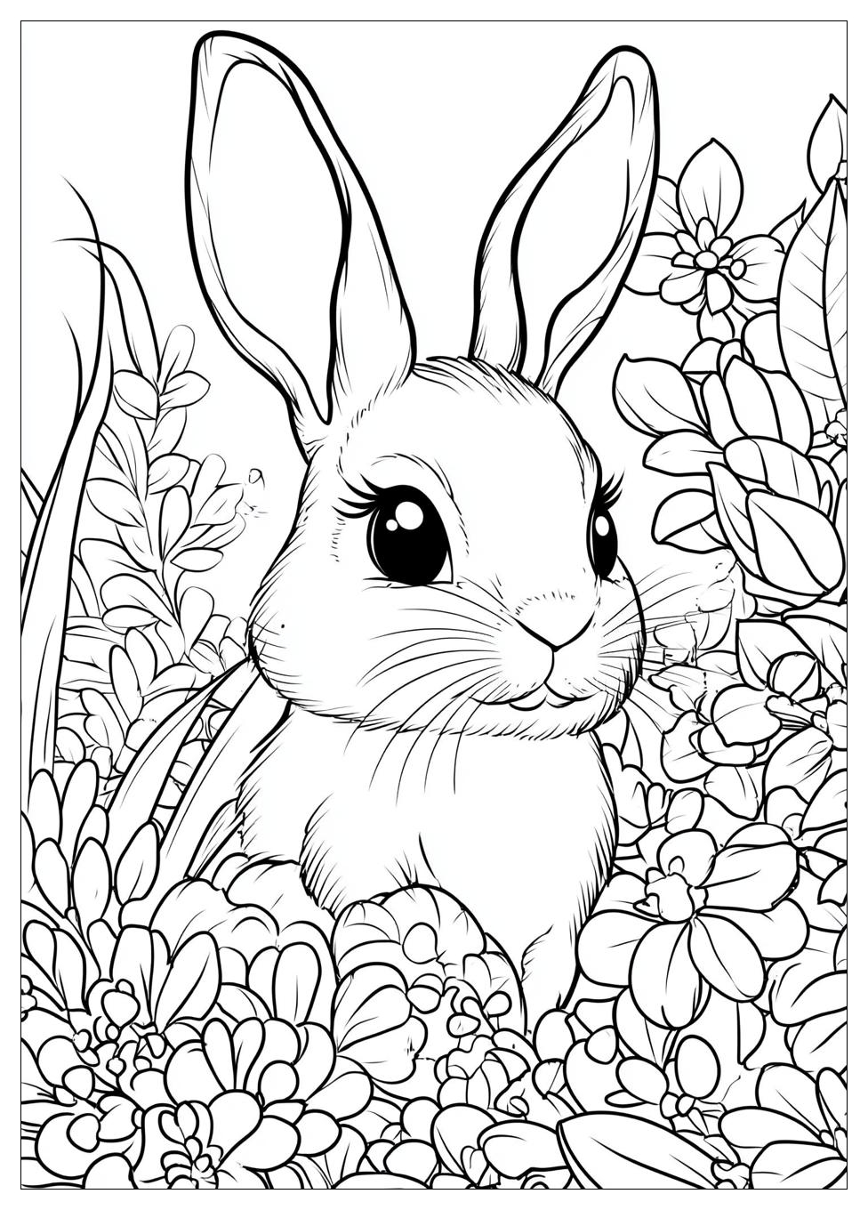 Easter Bunny Coloring Pages-8