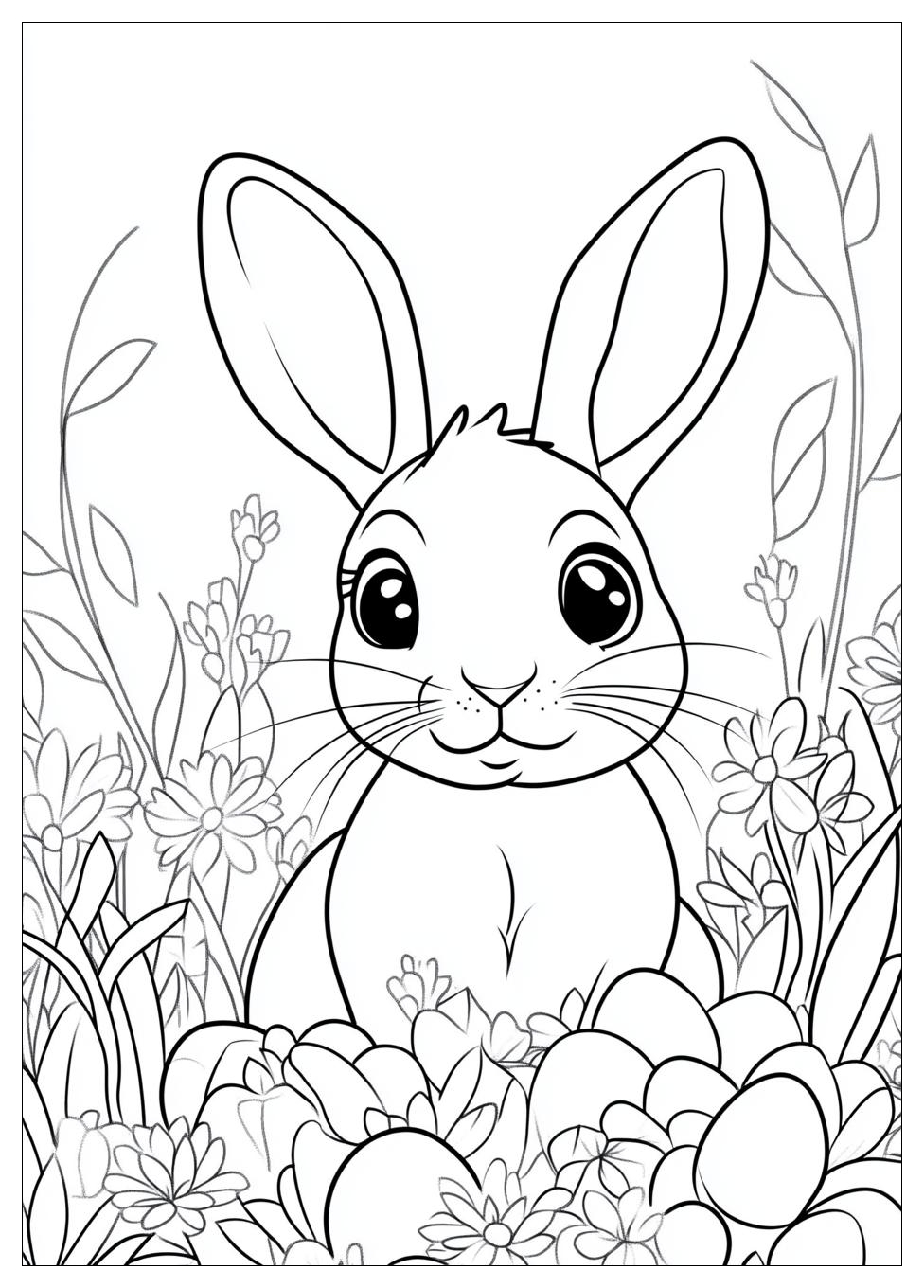 Easter Bunny Coloring Pages-9