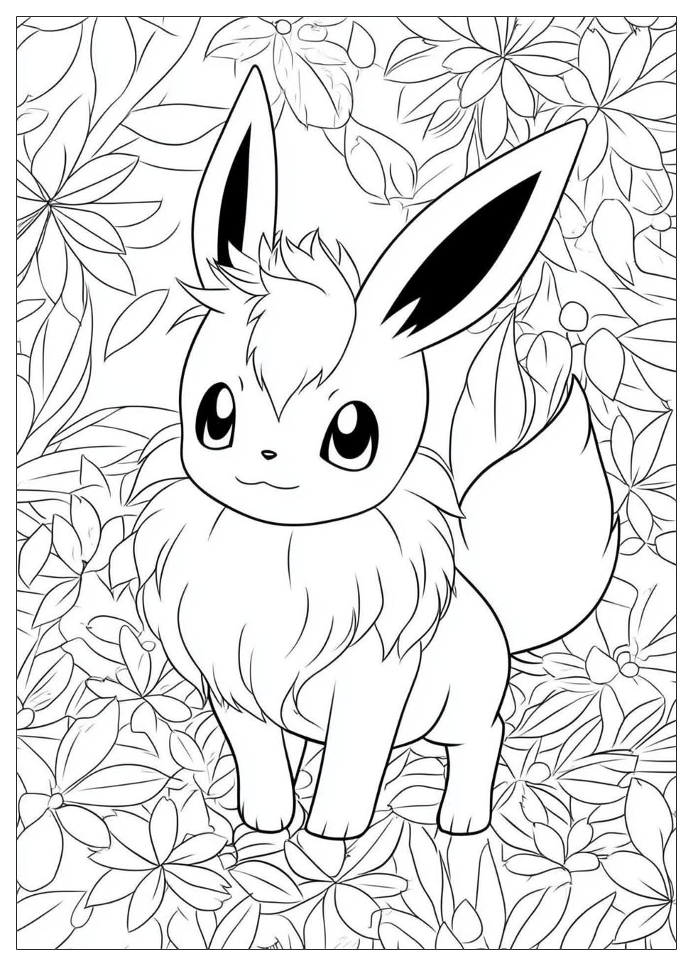 Eevee Coloring Pages-1