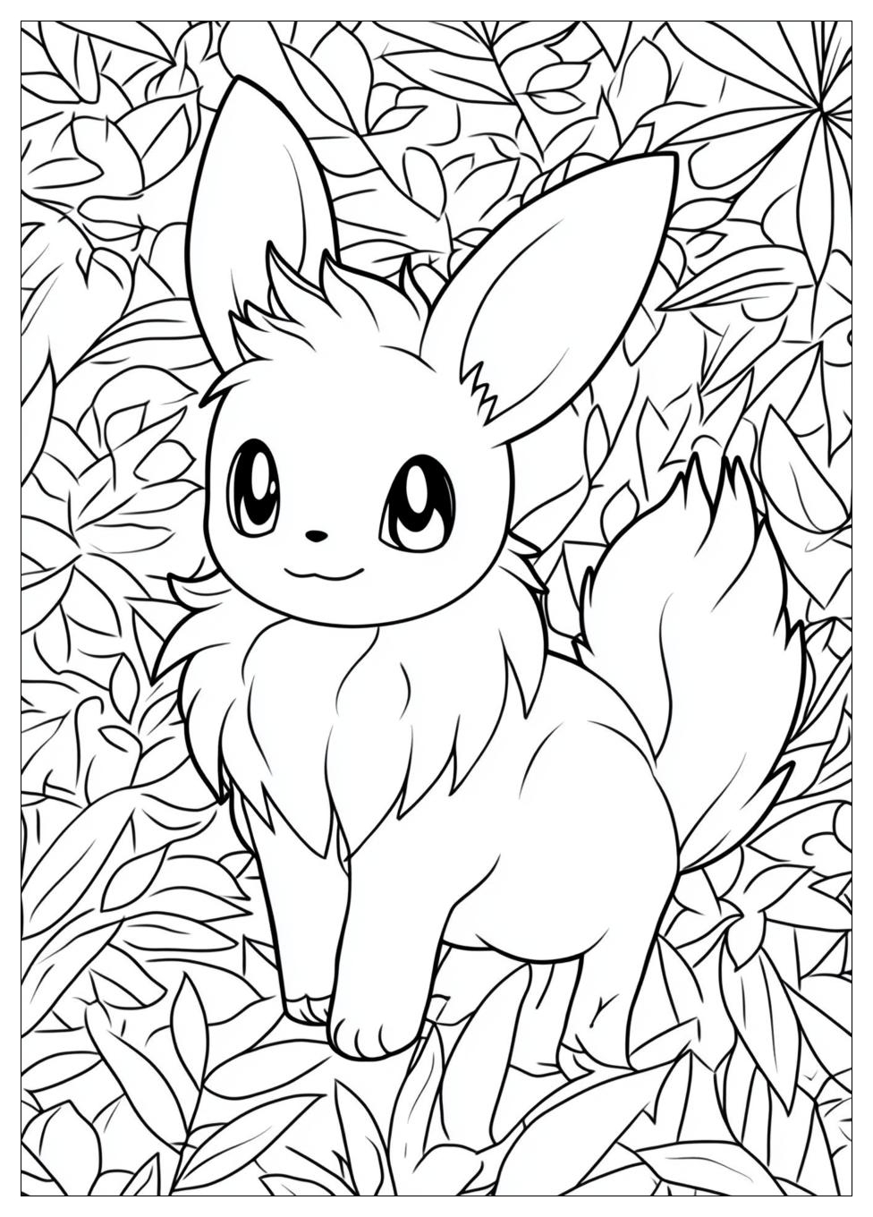 Eevee Coloring Pages-11