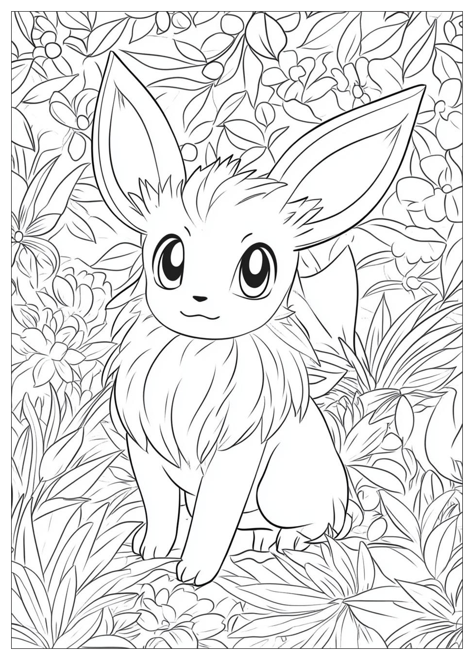 Eevee Coloring Pages-14