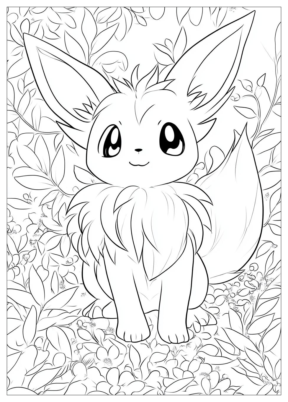 Eevee Coloring Pages-15