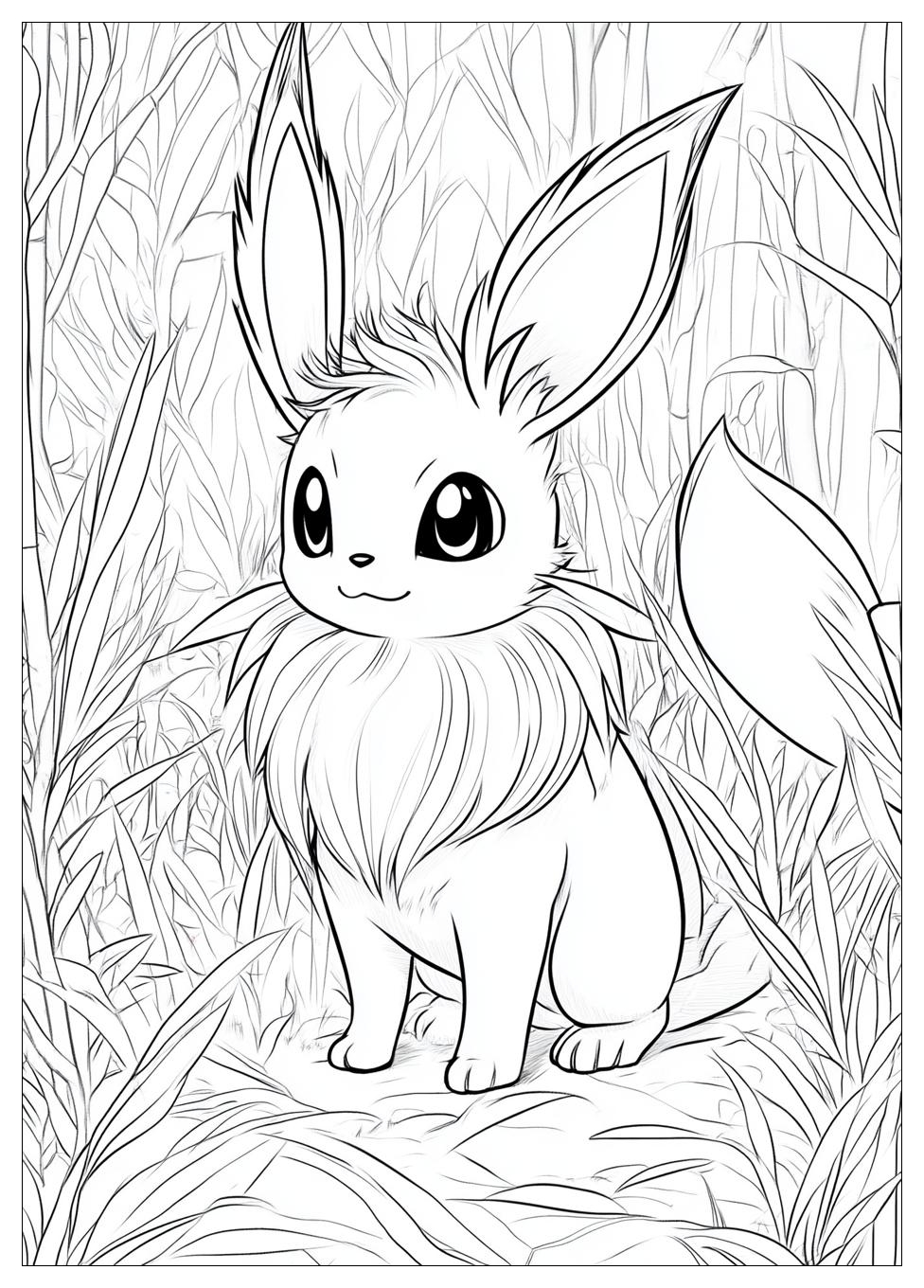 Eevee Coloring Pages-16