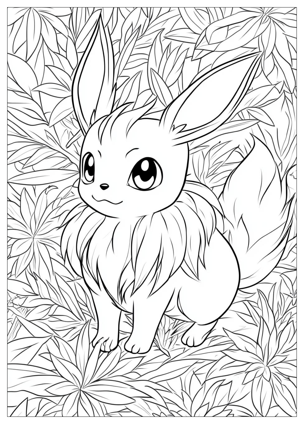 Eevee Coloring Pages-17