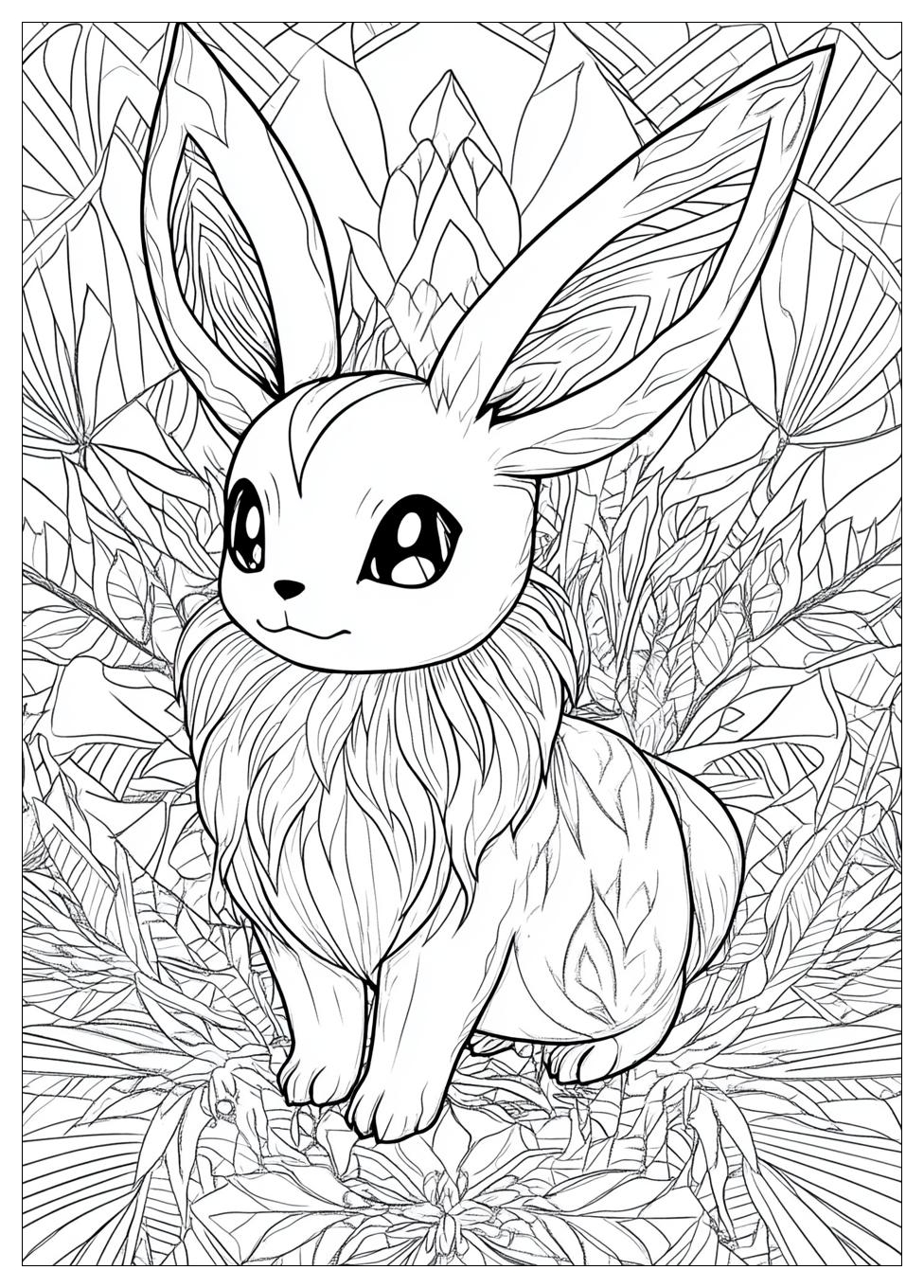 Eevee Coloring Pages-19