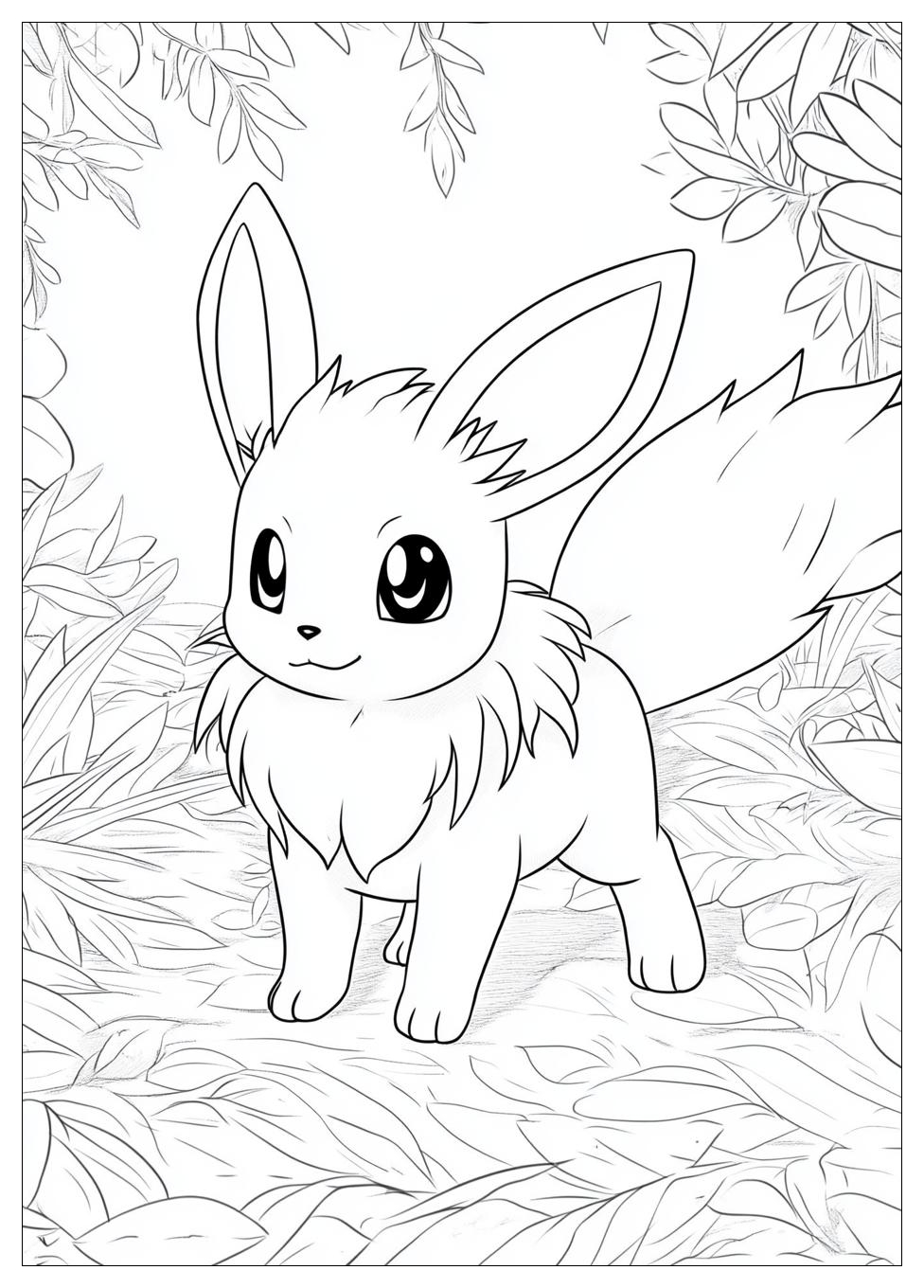 Eevee Coloring Pages-2