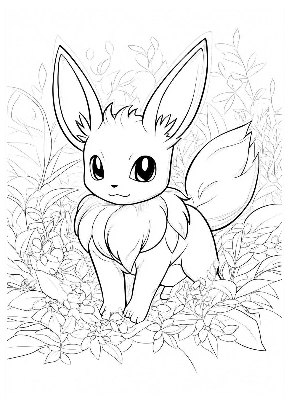 Eevee Coloring Pages-20