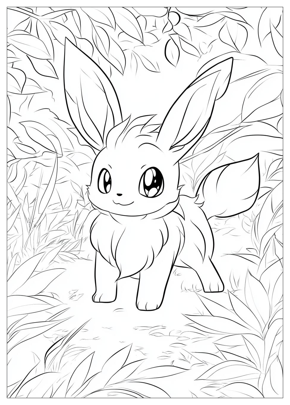 Eevee Coloring Pages-4