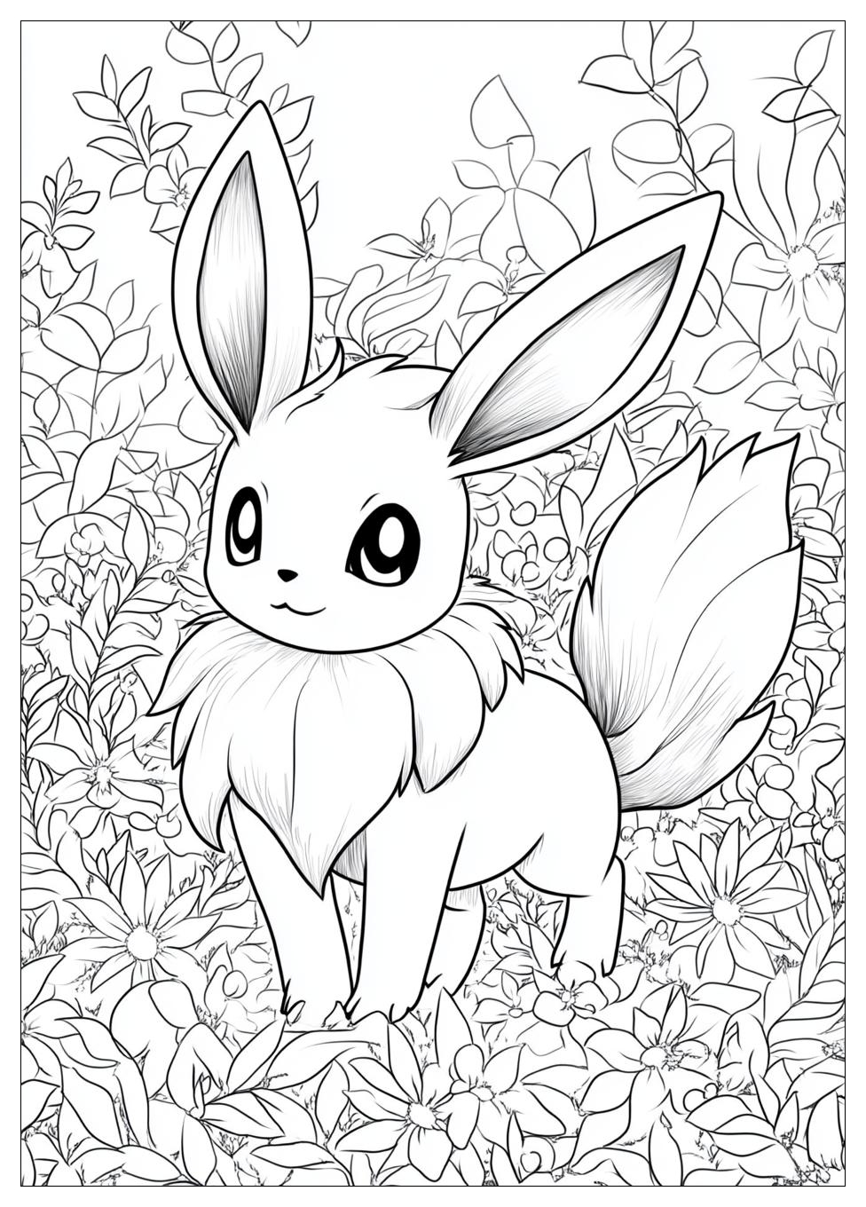 Eevee Coloring Pages-5