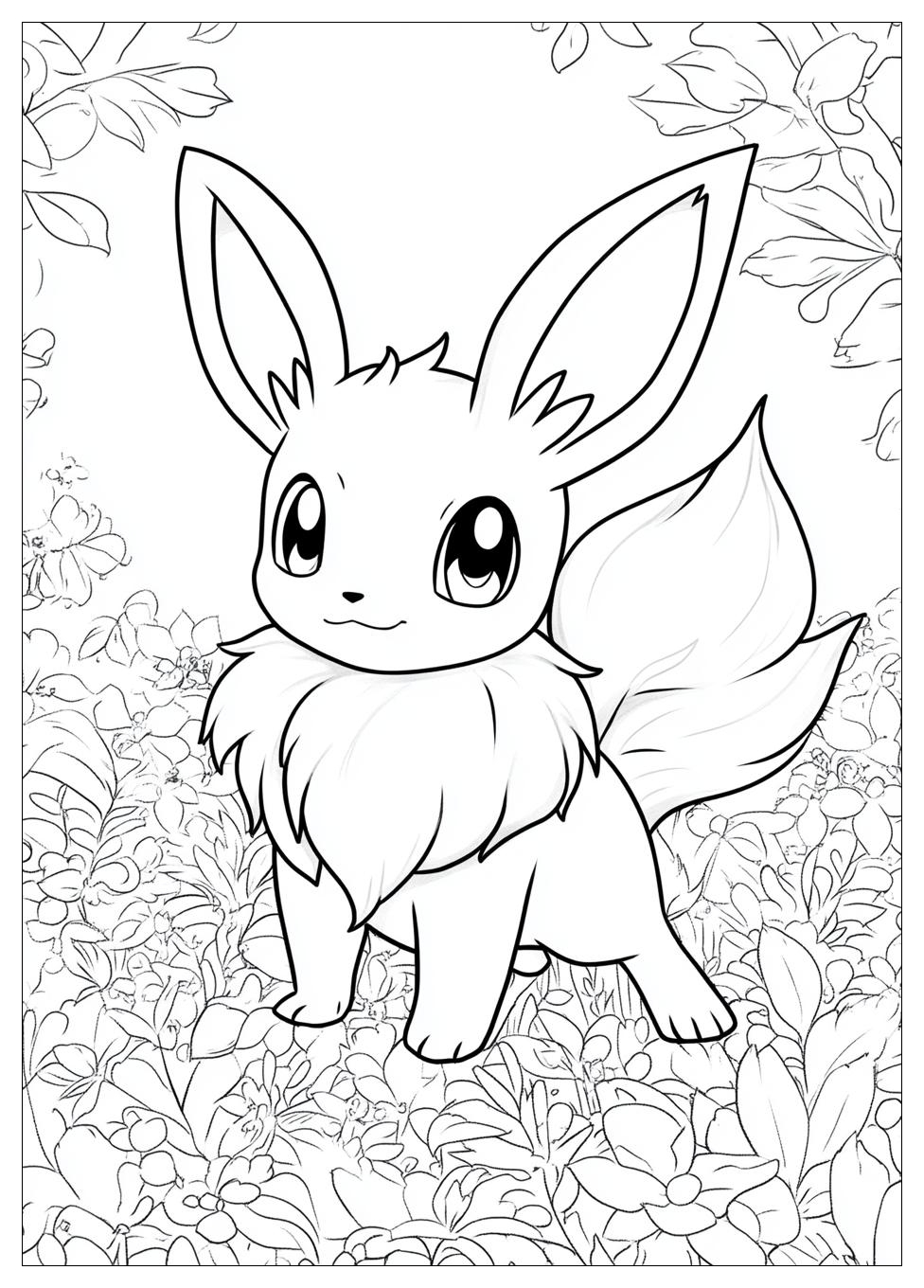 Eevee Coloring Pages-6