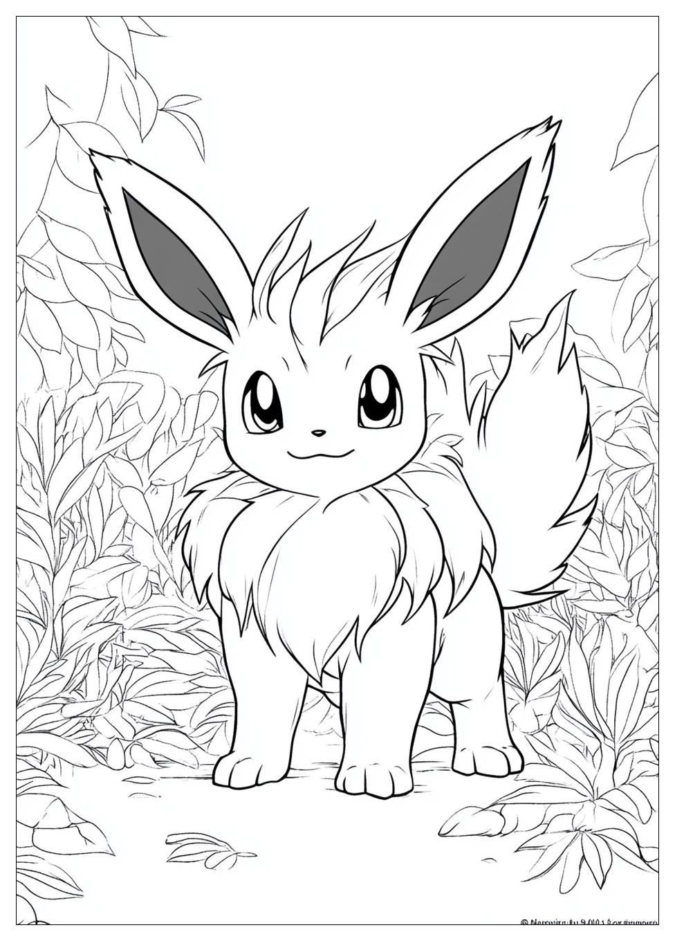 Eevee Coloring Pages-7
