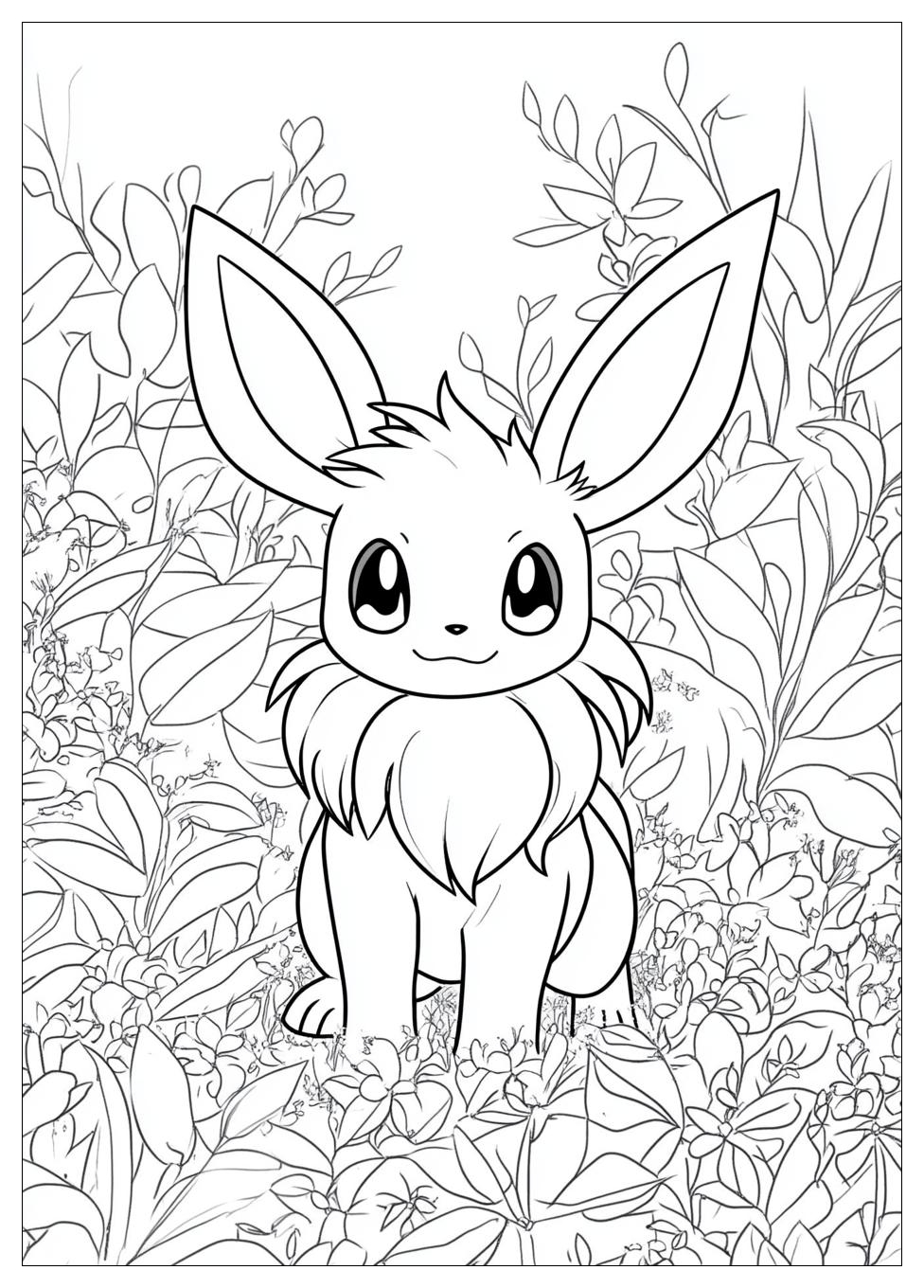 Eevee Coloring Pages-8