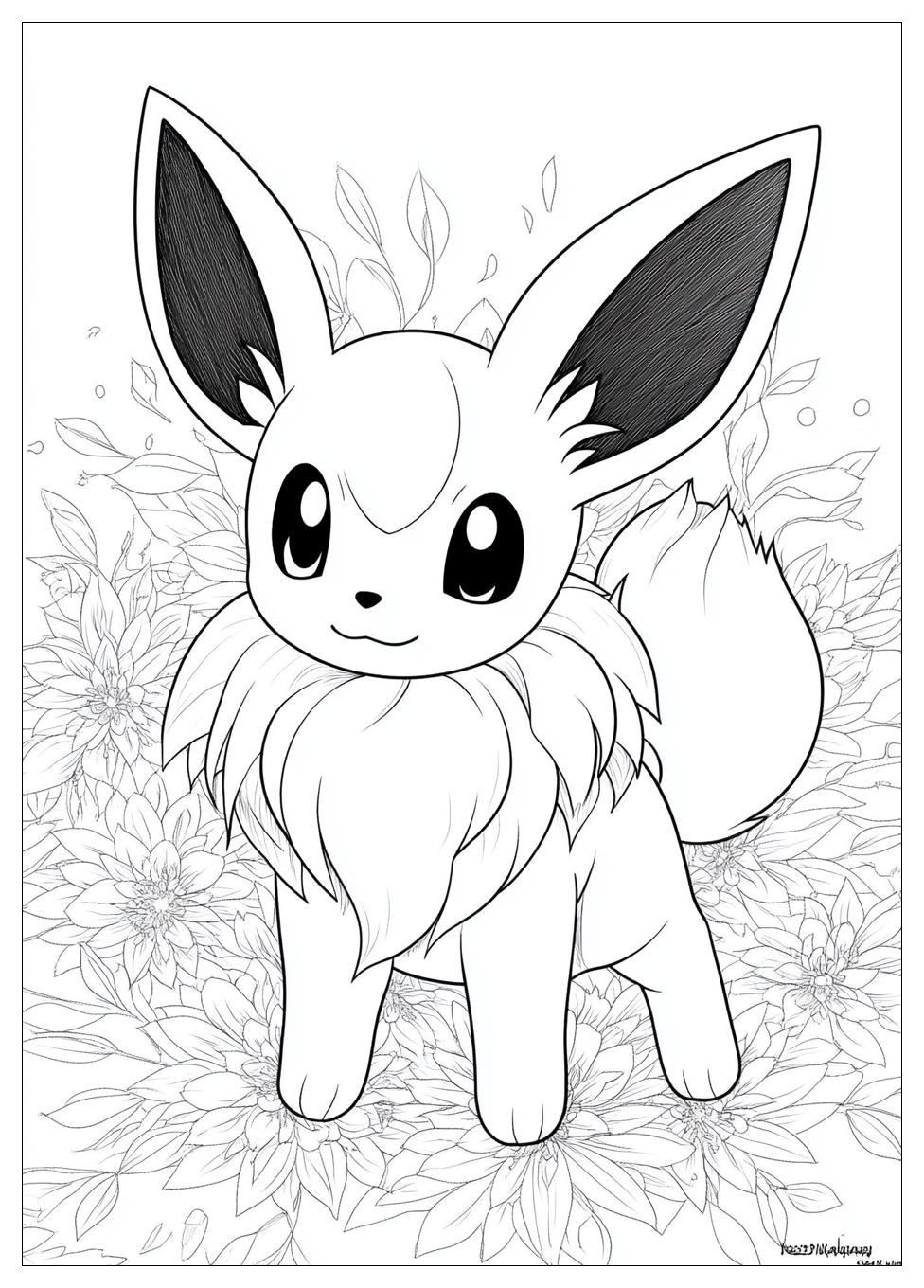 Eevee Coloring Pages-9