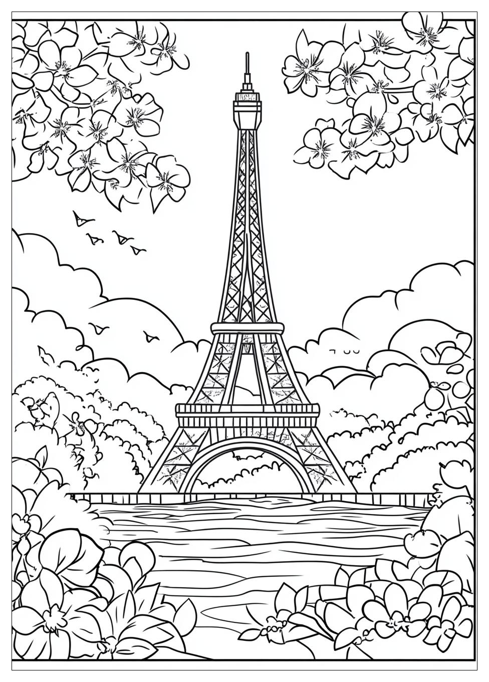 Free Printable Eiffel Tower Coloring Pages 10 Eiffel Tower Coloring Pages-10