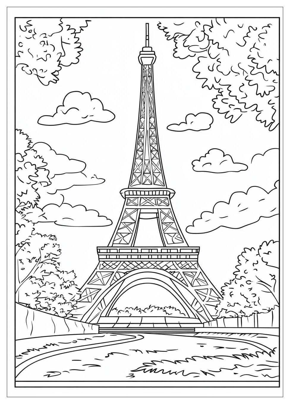 Free Printable Eiffel Tower Coloring Pages 11 Eiffel Tower Coloring Pages-11