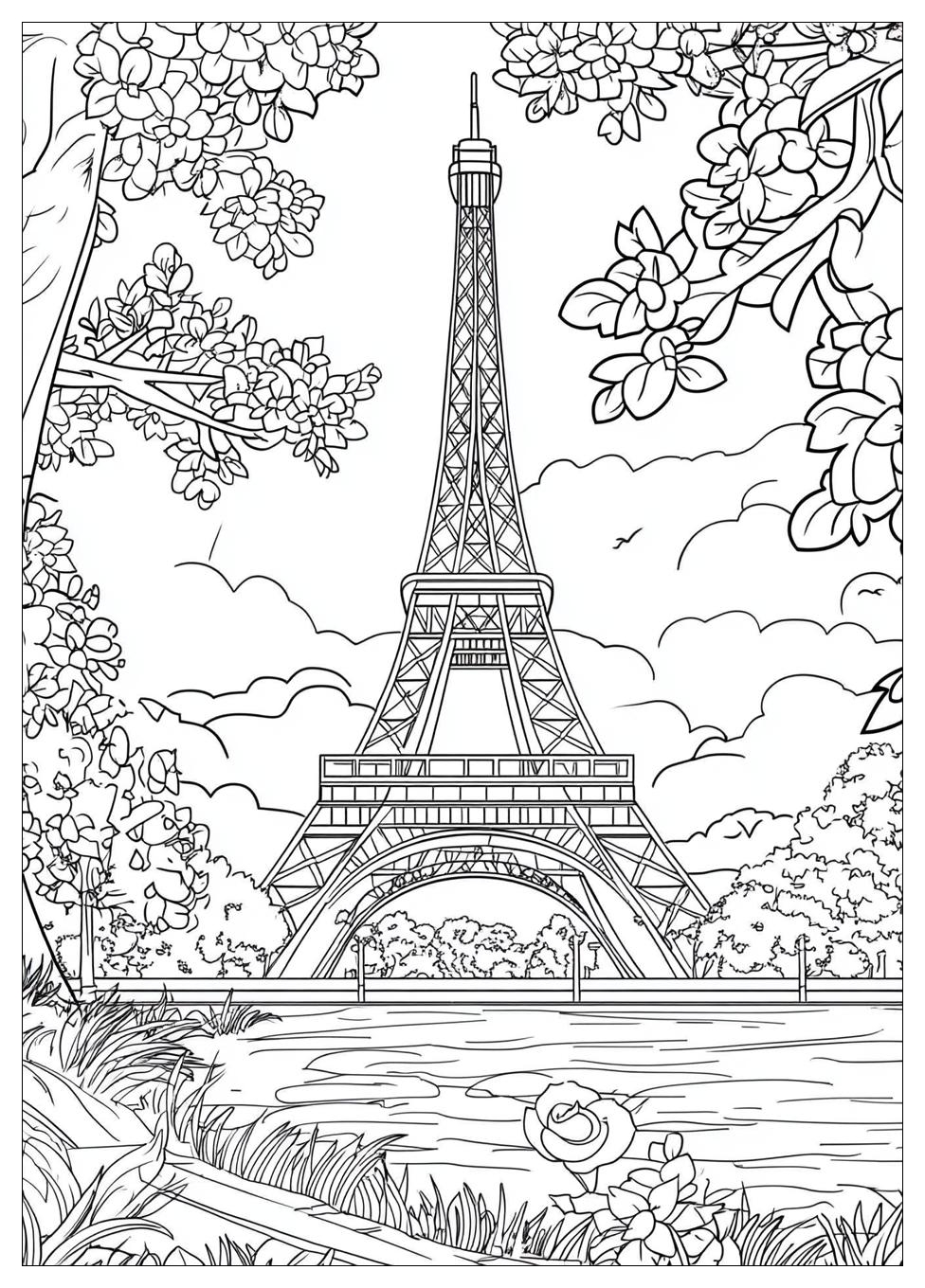Free Printable Eiffel Tower Coloring Pages 14 Eiffel Tower Coloring Pages-14