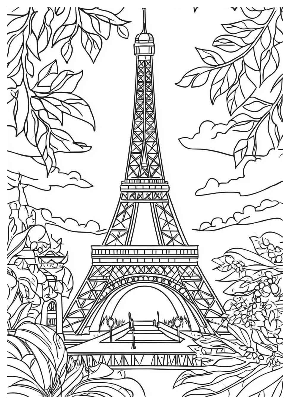 Free Printable Eiffel Tower Coloring Pages 15 Eiffel Tower Coloring Pages-15