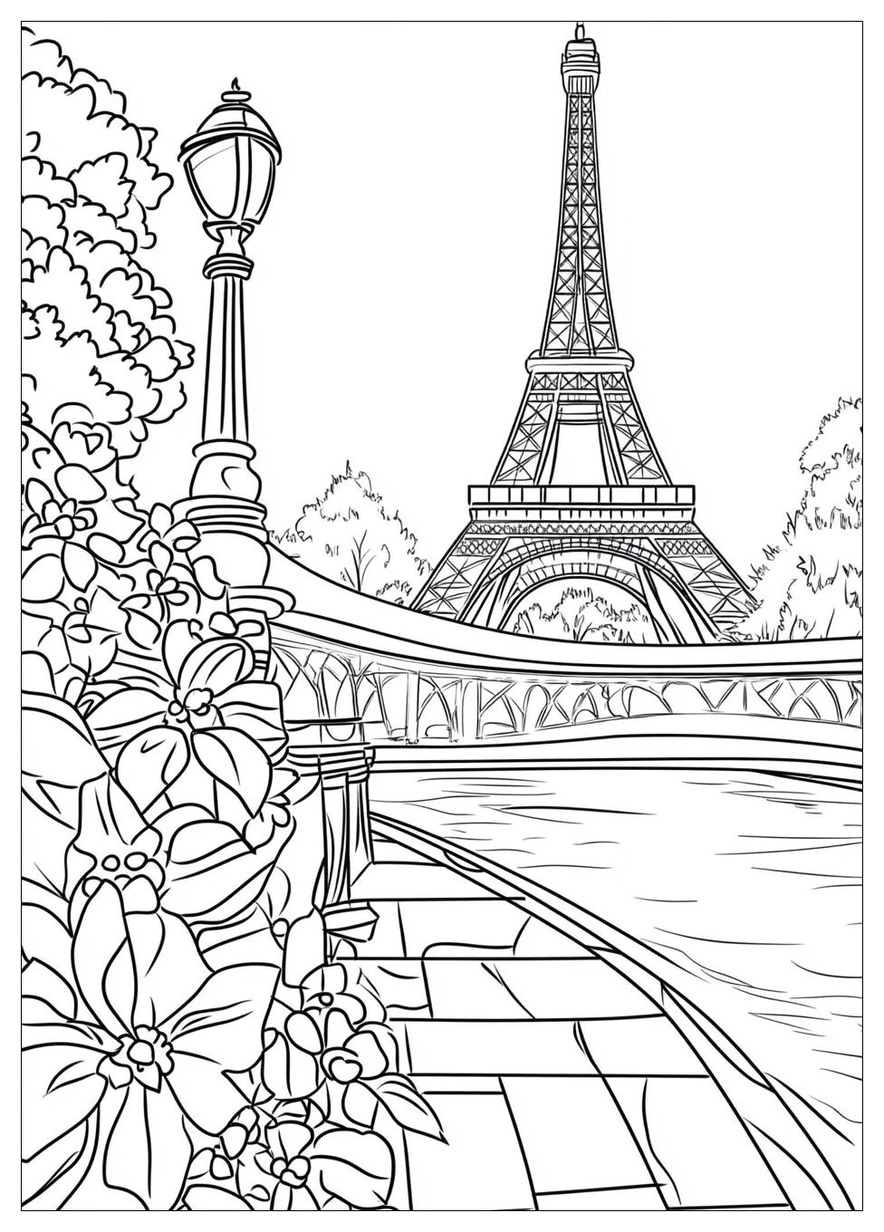 Free Printable Eiffel Tower Coloring Pages 16 Eiffel Tower Coloring Pages-16