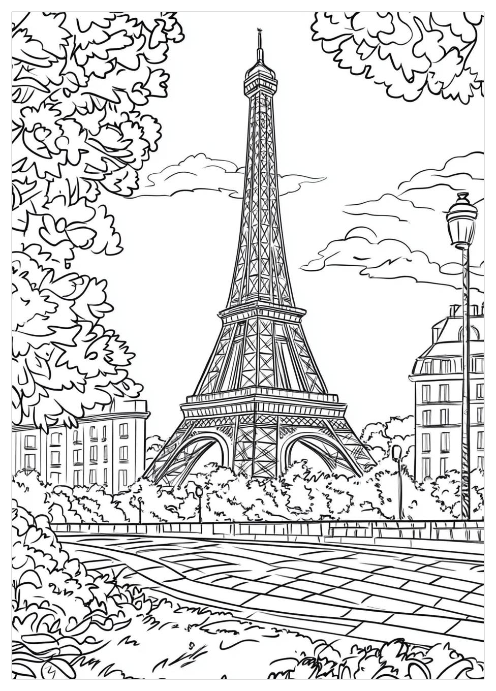 Free Printable Eiffel Tower Coloring Pages 17 Eiffel Tower Coloring Pages-17