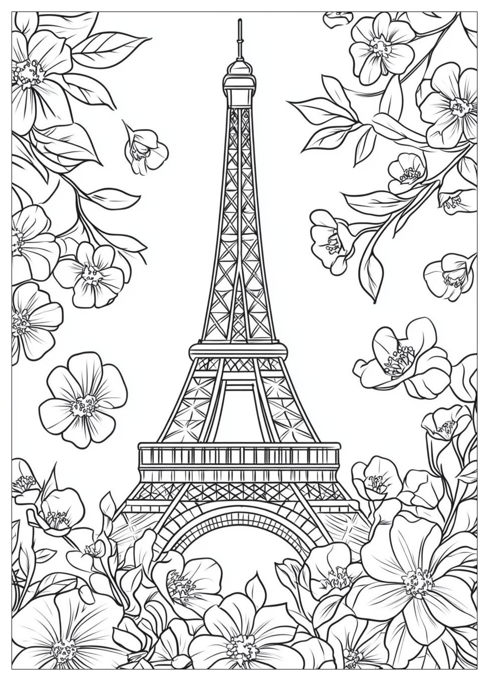 Free Printable Eiffel Tower Coloring Pages 19 Eiffel Tower Coloring Pages-19