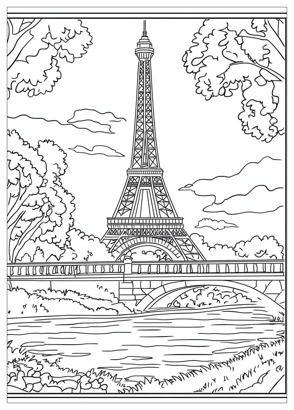 Free Printable Eiffel Tower Coloring Pages 2 Eiffel Tower Coloring Pages-2