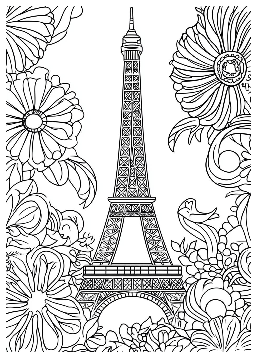 Free Printable Eiffel Tower Coloring Pages 20 Eiffel Tower Coloring Pages-20
