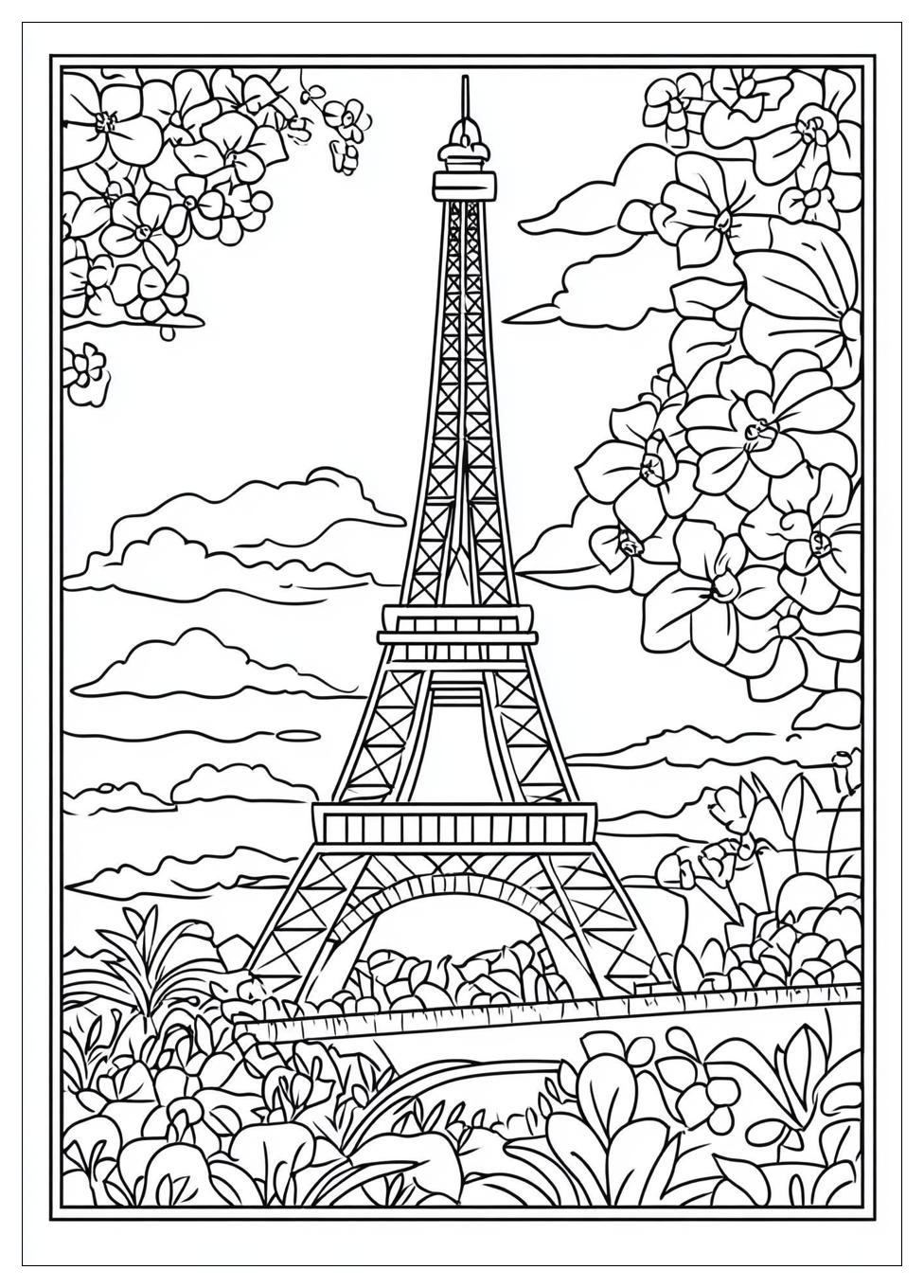 Free Printable Eiffel Tower Coloring Pages 3 Eiffel Tower Coloring Pages-3