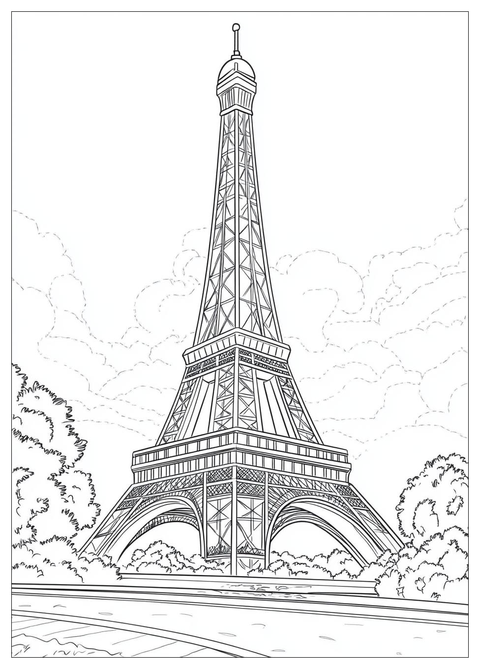 Free Printable Eiffel Tower Coloring Pages 5 Eiffel Tower Coloring Pages-5