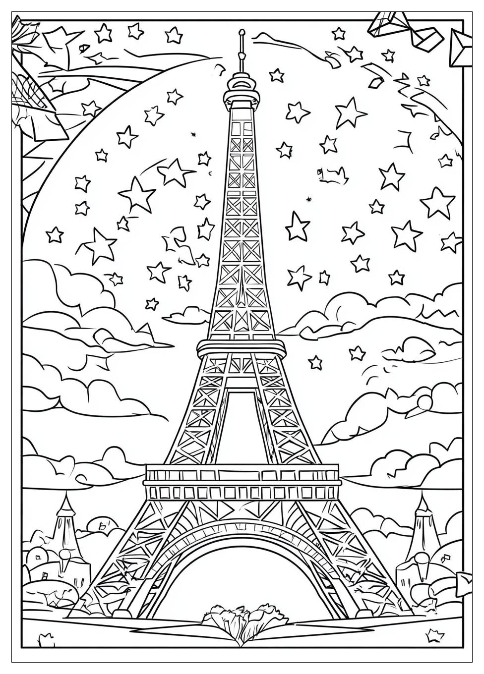 Free Printable Eiffel Tower Coloring Pages 7 Eiffel Tower Coloring Pages-7