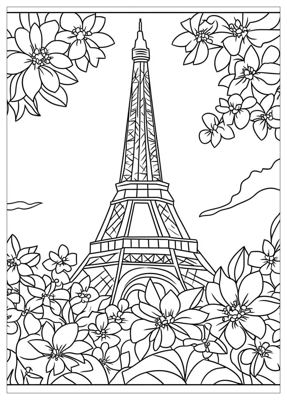 Free Printable Eiffel Tower Coloring Pages 9 Eiffel Tower Coloring Pages-9