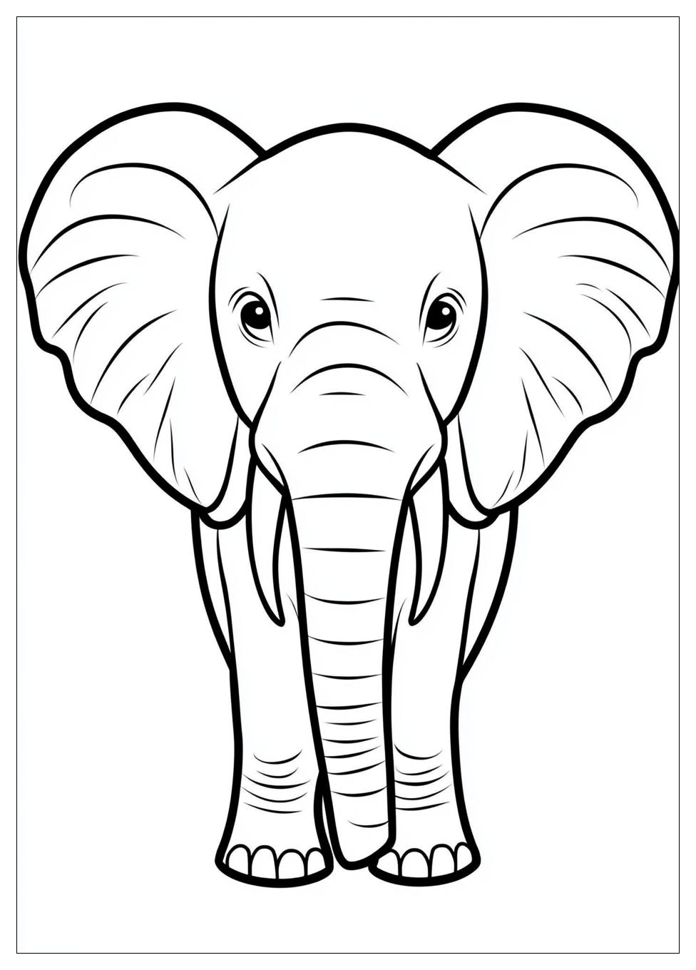 Elephant Coloring Pages-1